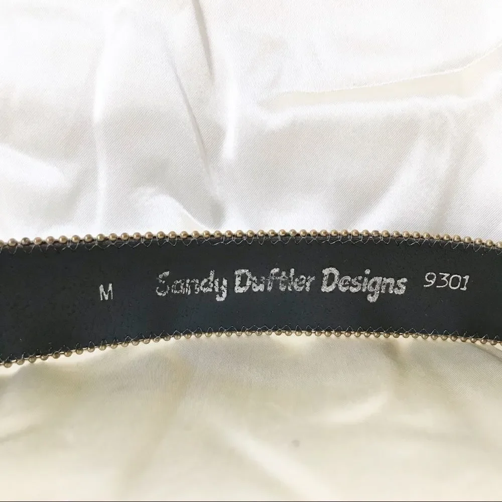 Sandy Duftler Mult-color Weave Buckle Belt M